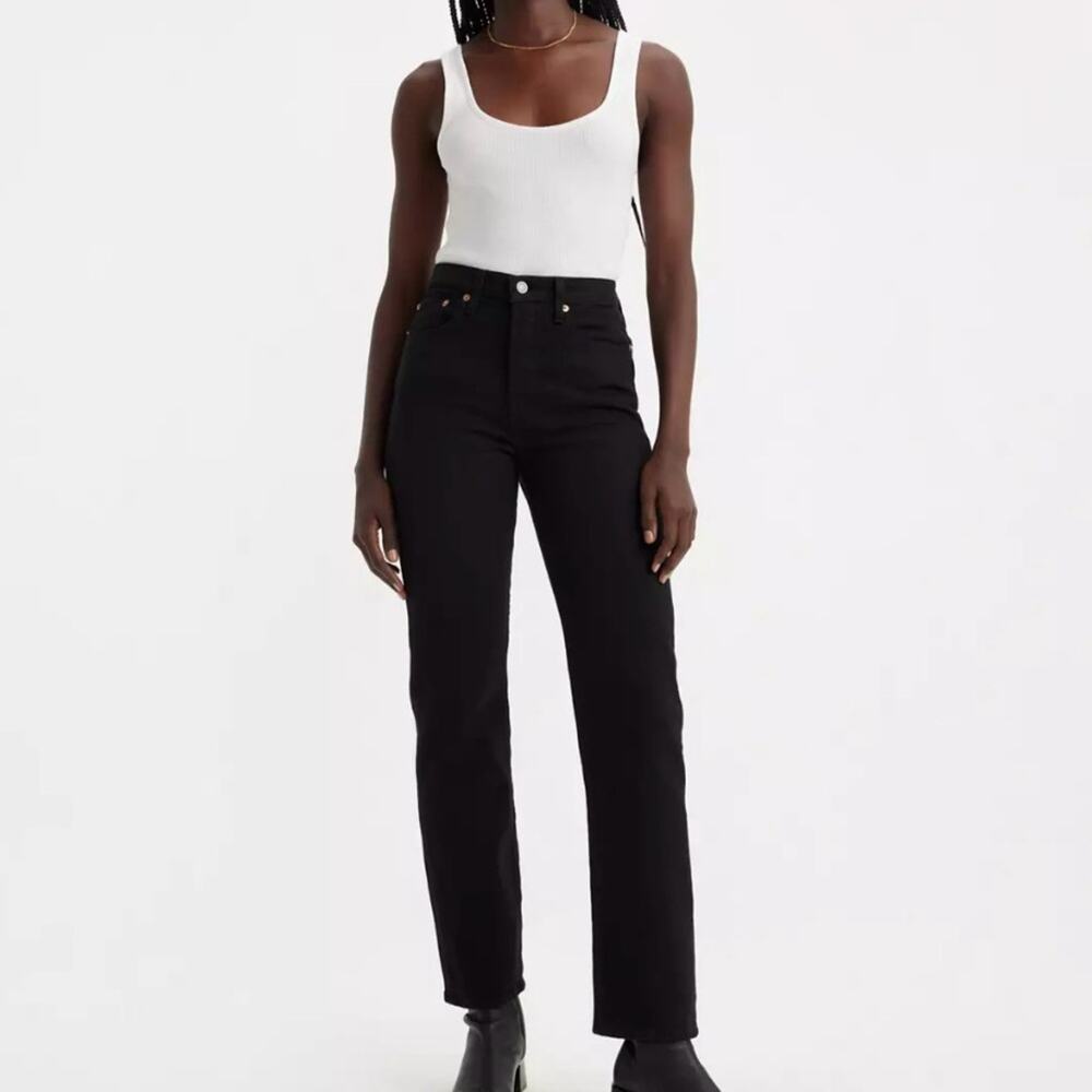 Levi’s Premium Denim Wedgie Straight In Black Size 25